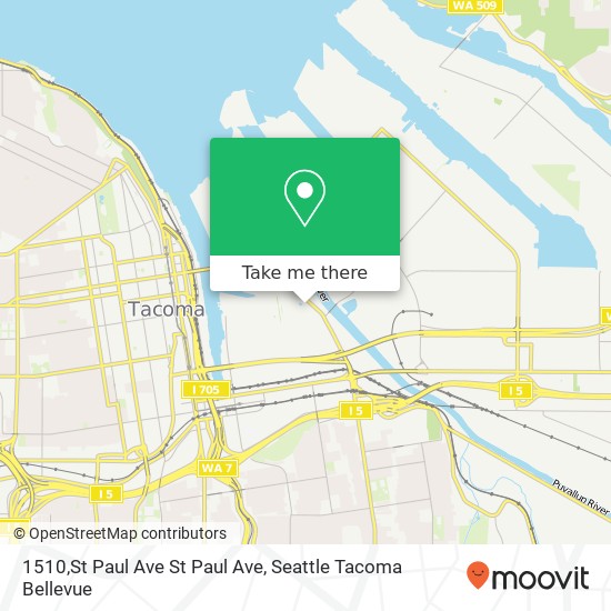 Mapa de 1510,St Paul Ave St Paul Ave, Tacoma, WA 98421