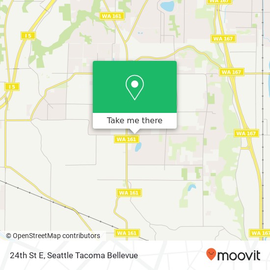 Mapa de 24th St E, Edgewood, WA 98372