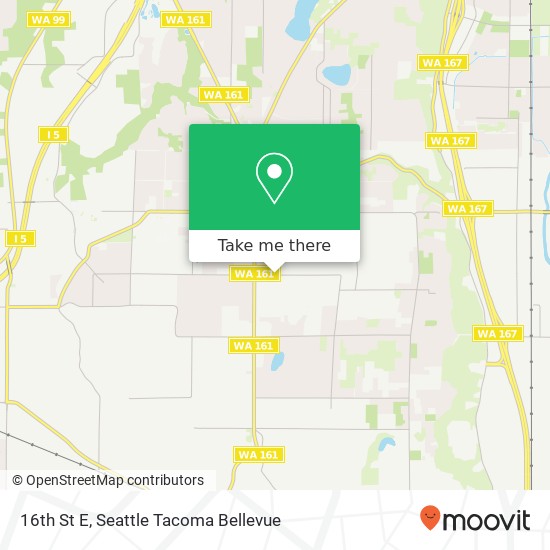 Mapa de 16th St E, Edgewood (Puyallup), WA 98372