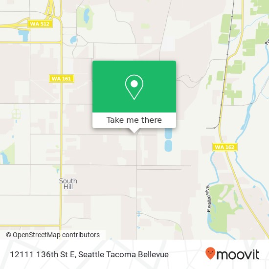 Mapa de 12111 136th St E, Puyallup, WA 98374