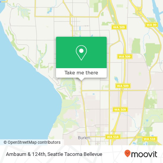 Ambaum & 124th, Seattle, WA 98146 map