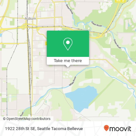 Mapa de 1922 28th St SE, Auburn, WA 98002