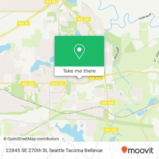 Mapa de 22845 SE 270th St, Maple Valley, WA 98038