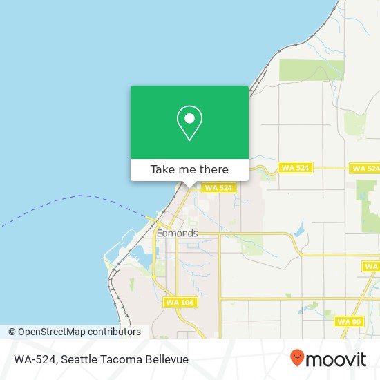 WA-524, Edmonds, WA 98020 map