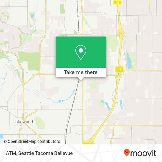 ATM, 7604 S Tacoma Way map