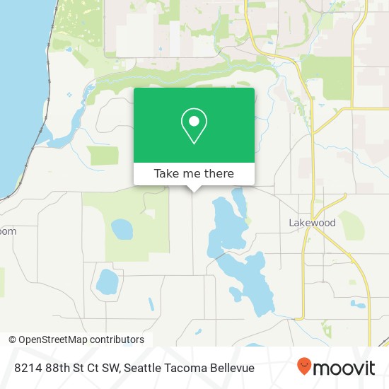 Mapa de 8214 88th St Ct SW, Lakewood, WA 98498