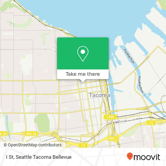 I St, Tacoma, WA 98405 map