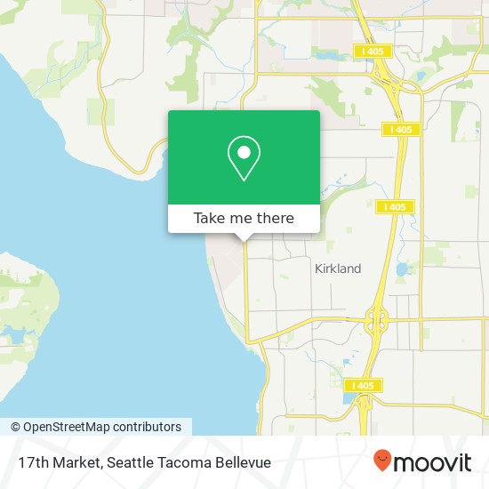 Mapa de 17th Market, Kirkland, WA 98033