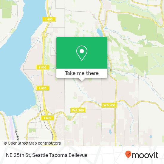 Mapa de NE 25th St, Renton, WA 98056