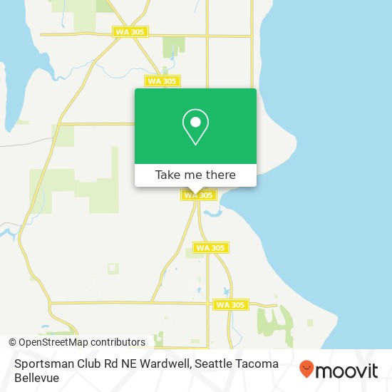 Sportsman Club Rd NE Wardwell, Bainbridge Island, WA 98110 map