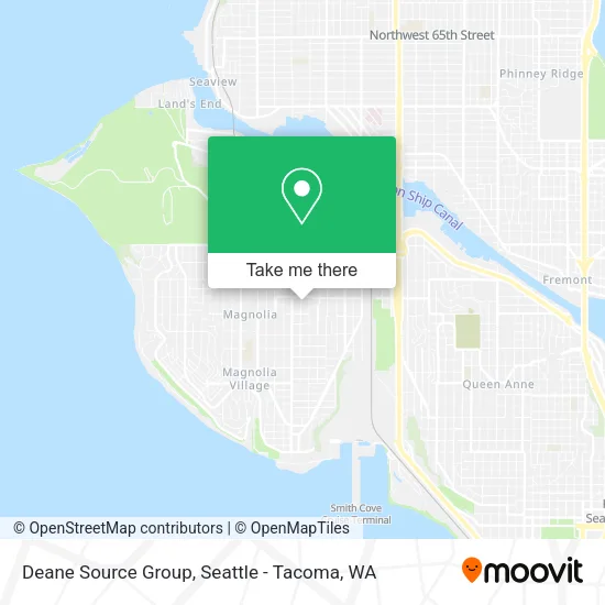 Mapa de Deane Source Group