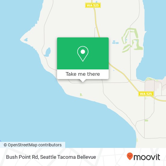 Mapa de Bush Point Rd, Freeland, WA 98249