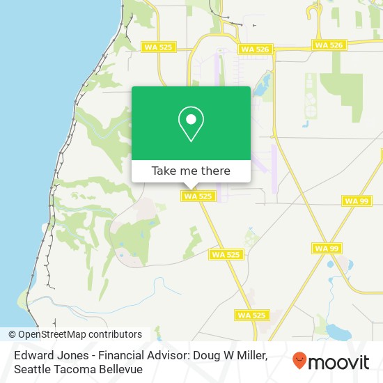 Edward Jones - Financial Advisor: Doug W Miller, 10924 Mukilteo Speedway map