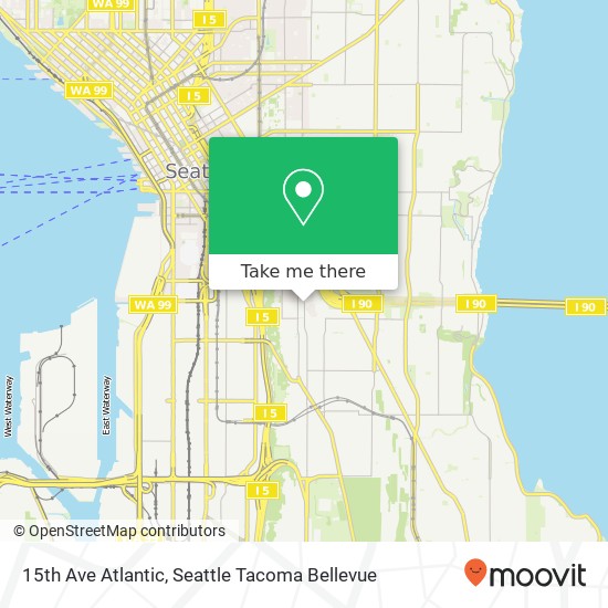 15th Ave Atlantic, Seattle, WA 98144 map