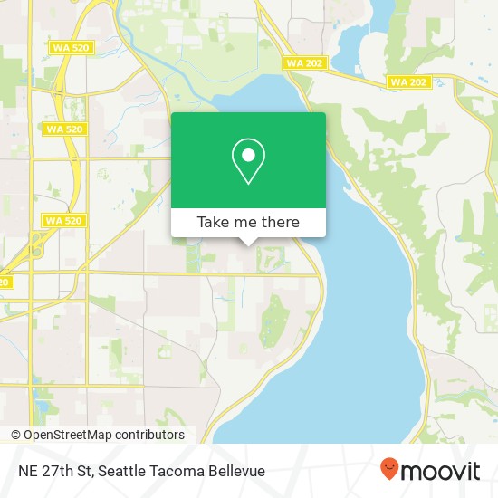 Mapa de NE 27th St, Redmond, WA 98052