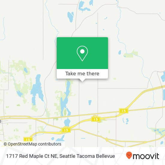 Mapa de 1717 Red Maple Ct NE, Olympia, WA 98506