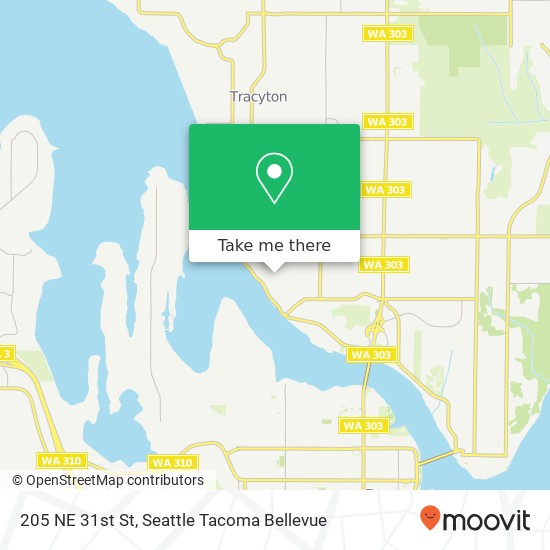 Mapa de 205 NE 31st St, Bremerton, WA 98310