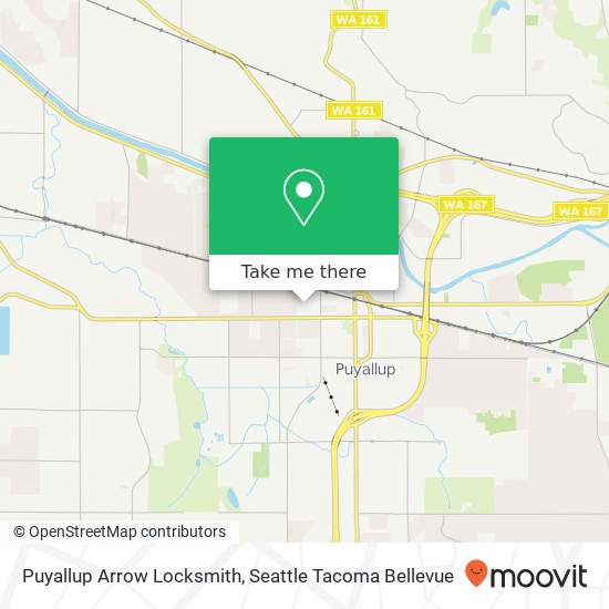 Mapa de Puyallup Arrow Locksmith, 105 7th St SW