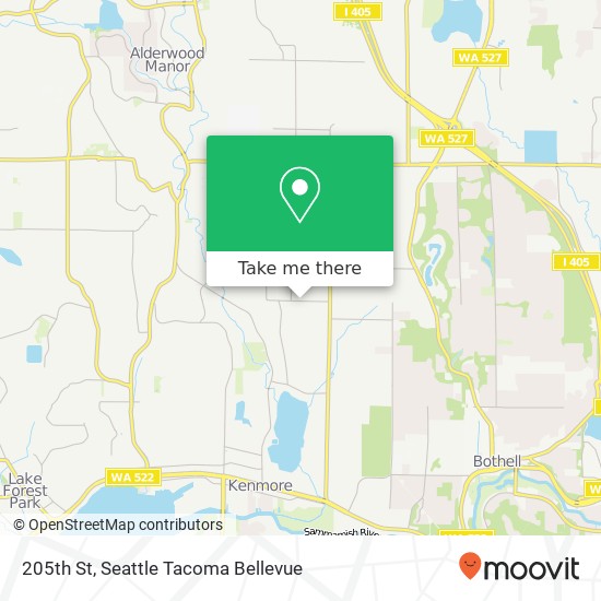 205th St, Bothell, WA 98021 map