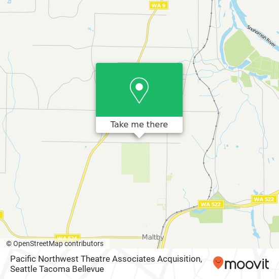 Pacific Northwest Theatre Associates Acquisition map