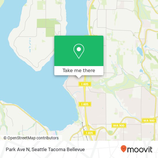 Mapa de Park Ave N, Renton, WA 98056