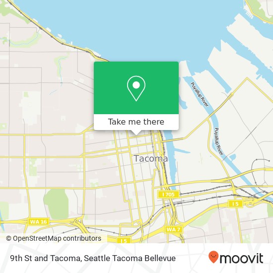 9th St and Tacoma, Tacoma, WA 98402 map