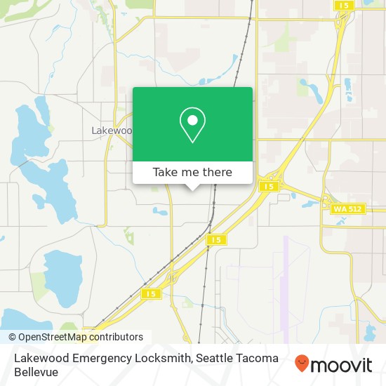 Mapa de Lakewood Emergency Locksmith, 10501 47th Ave SW