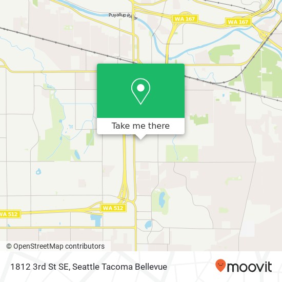 Mapa de 1812 3rd St SE, Puyallup, WA 98372