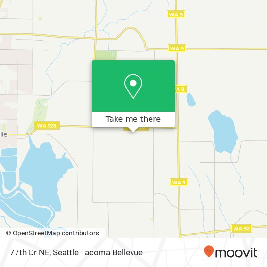 Mapa de 77th Dr NE, Marysville, WA 98270