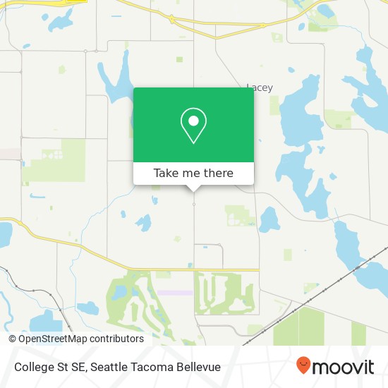 Mapa de College St SE, Lacey, WA 98503