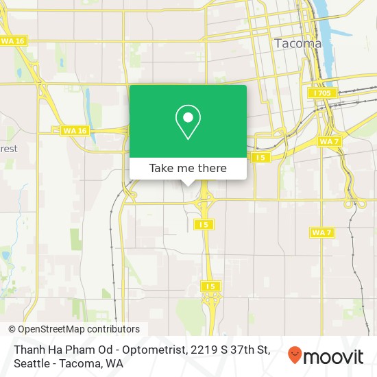 Mapa de Thanh Ha Pham Od - Optometrist, 2219 S 37th St