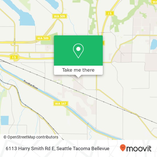 Mapa de 6113 Harry Smith Rd E, Fife, WA 98424