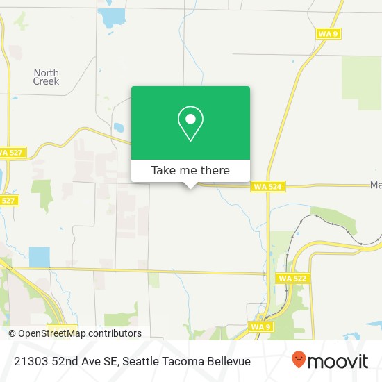 Mapa de 21303 52nd Ave SE, Woodinville, WA 98072
