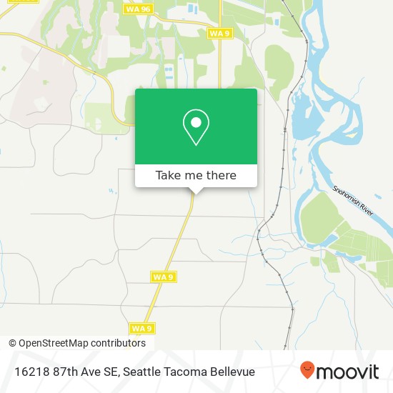 Mapa de 16218 87th Ave SE, Snohomish, WA 98296