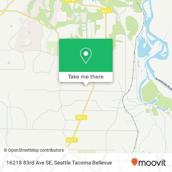 Mapa de 16218 83rd Ave SE, Snohomish, WA 98296