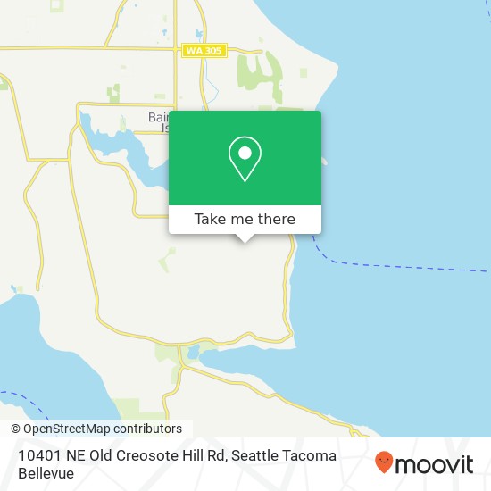 10401 NE Old Creosote Hill Rd, Bainbridge Island, WA 98110 map