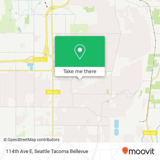 Mapa de 114th Ave E, Puyallup, WA 98374