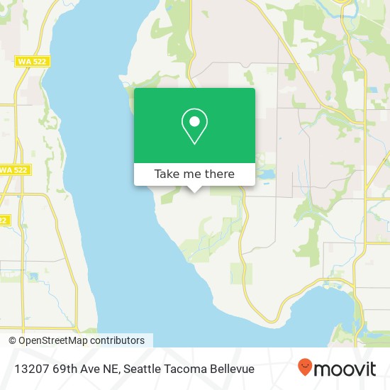 Mapa de 13207 69th Ave NE, Kirkland, WA 98034