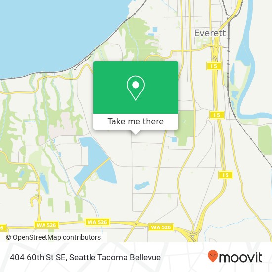 Mapa de 404 60th St SE, Everett, WA 98203