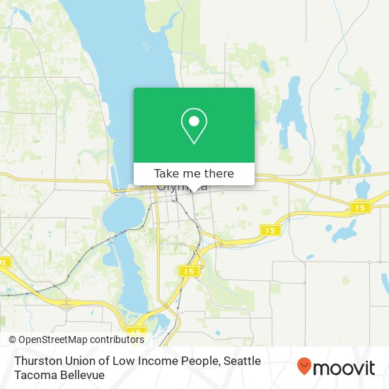 Mapa de Thurston Union of Low Income People, 809 Legion Way SE