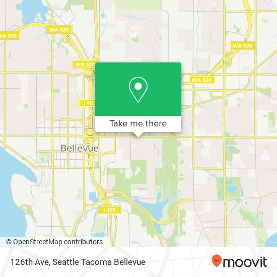 Mapa de 126th Ave, Bellevue, WA 98005