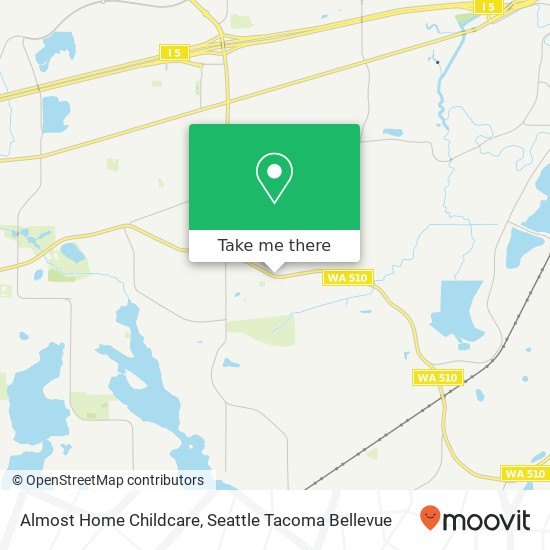 Mapa de Almost Home Childcare, 8606 Pacific Ave SE