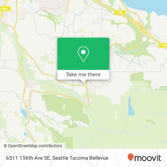 Mapa de 6511 156th Ave SE, Bellevue, WA 98006