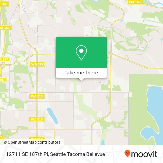 Mapa de 12711 SE 187th Pl, Renton, WA 98058