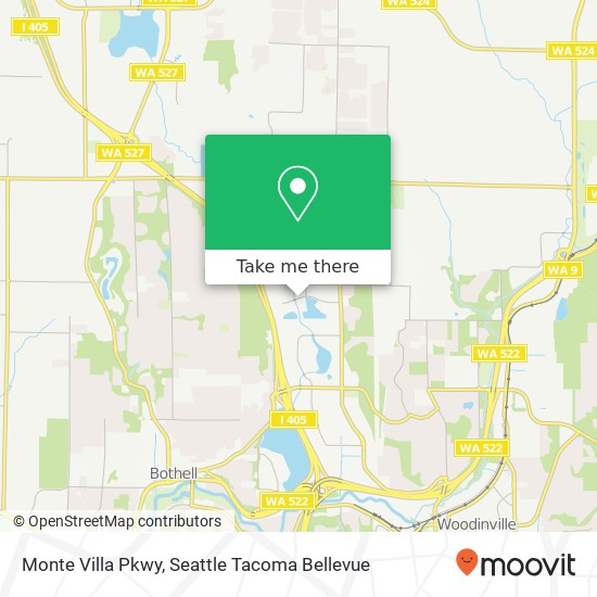 Monte Villa Pkwy, Bothell, WA 98021 map