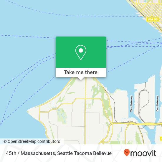 Mapa de 45th / Massachusetts, Seattle, WA 98116