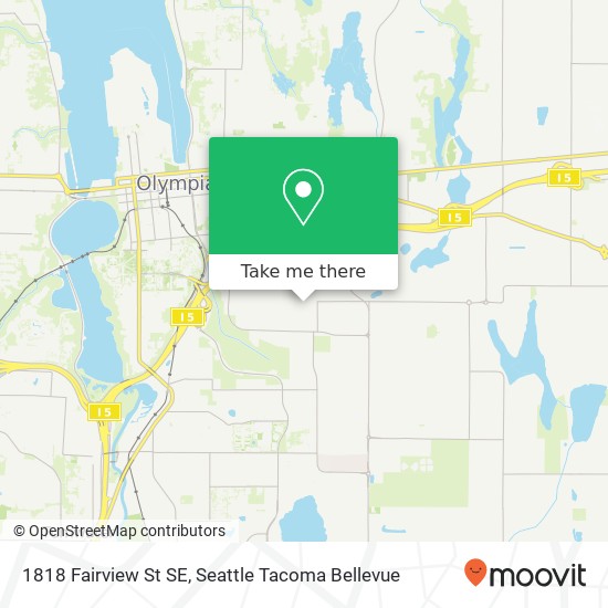 Mapa de 1818 Fairview St SE, Olympia, WA 98501