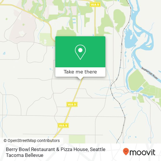 Mapa de Berry Bowl Restaurant & Pizza House, 16412 State Route 9 SE