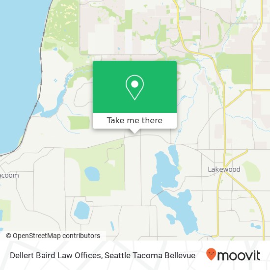 Dellert Baird Law Offices, 8415 Steilacoom Blvd SW map