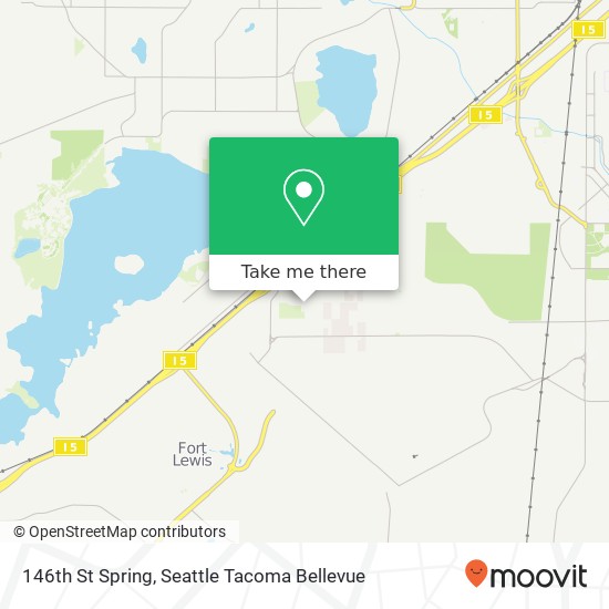 Mapa de 146th St Spring, Lakewood, WA 98439